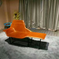 Zanotta lama lederen chaise lounge stoel